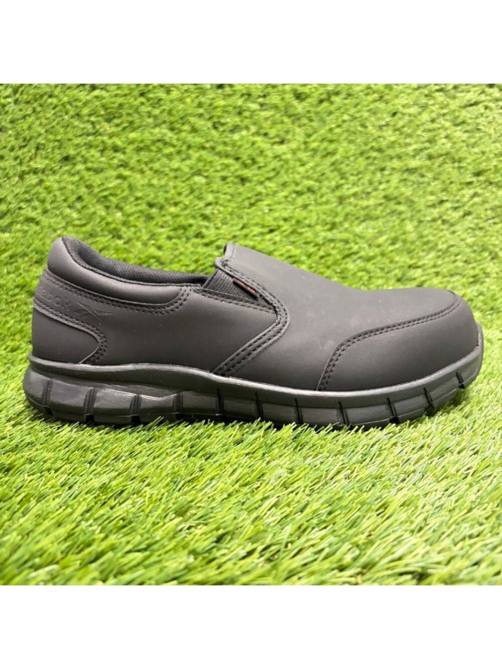 Reebok Sublite Cushion Womens Size 8W Black Composite Toe Safety Work Shoes